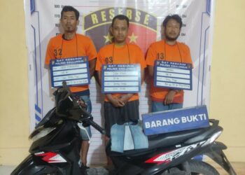 Jatanras Polres Simalungun Tangkap Pelaku Curanmor & Dua Penadah di Sergai dan Tebing Tinggi.