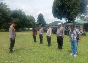 Polres Simalungun Amankan Kampanye Terbatas Calon Gubernur Sumatera Utara di Pesantren Darul Hikmah.