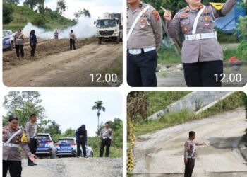 Kesiapan Ops Lilin Toba 2024, Sat Lantas Polres Pematangsiantar Laksanakan Survey  Jalur Alternatif.