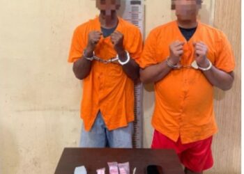 Polres Langkat Tangkap Dua Laki - Laki Diduga Pengedar Sabu.