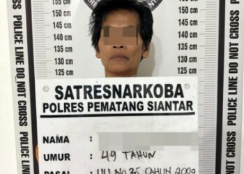 Miliki Sabu & Ganja, Polres Pematangsiantar Tangkap SRM Dirumahnya.