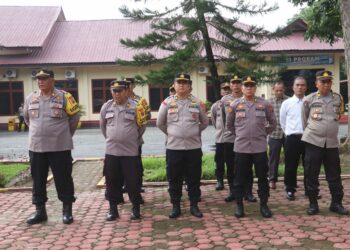 Polres Langkat Gelar Apel Siaga I untuk Pengamanan Pelantikan Presiden & Wapres 2024.