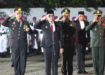Kapolres Langkat Bersama PJU Hadiri Upacara Peringatan HUT Kemerdekaan RI Ke - 79.