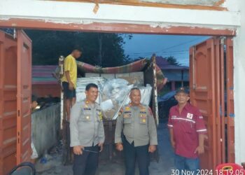 Rekapitulasi Di Tingkat PPK Usai, Polres Pematangsiantar Kawal Ketat Distribusi Logistik Pemilu Dari PPK Hingga Gudang KPU.