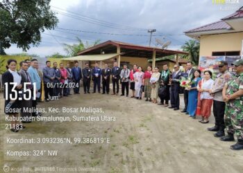 Kapolsek Bosar Maligas Pimpin Pengamanan Perayaan Natal Oikumene 2024.