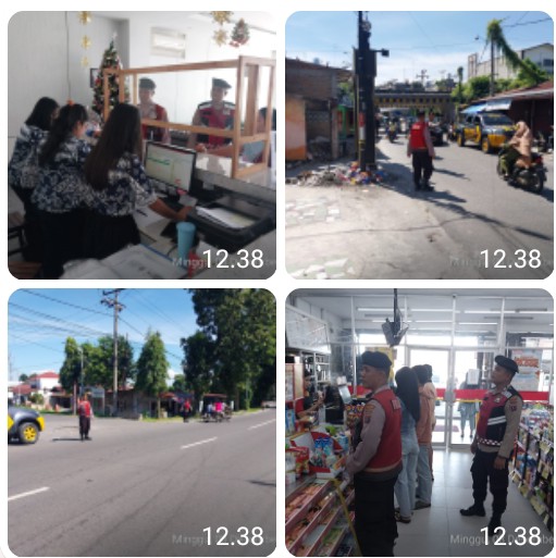 Sambangi Warga, Sat Samapta Polres Pematangsiantar Laksanakan Patroli Dialogis.