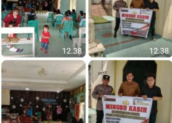 Babinkamtibmas Polsek Bosar Maligas Jaga Keamanan Ibadah Minggu di Gereja GPdI Pasar Baru, Sampaikan Pesan Pencegahan Kekerasan & Narkoba.