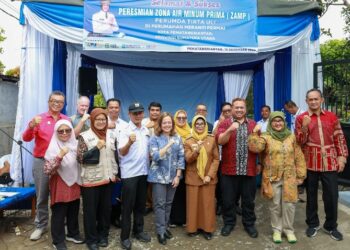 Wali Kota Pematangsiantar dr. Susanti Dewayani, SpA Resmikan Project  Percontohan Zona Air Minum Prima (ZAMP) Bersama Kota Magelang & Kota Salatiga.