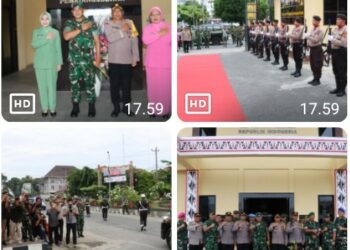 Perkuat Sinergitas TNI - POLRI, Polres Pematangsiantar Sambut Kunjungan Pangdam I/BB.