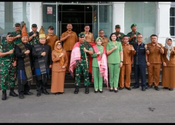 Wali Kota Pematangsiantar dr Susanti Dewayani SpA Sambut Kunjungan Silaturahmi Pangdam I/Bukit Barisan Mayjen TNI Rio Firdianto Beserta Rombongan.
