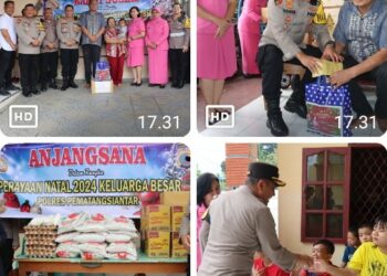 Polres Pematangsiantar Laksanakan Anjangsana Sambut Perayaan Natal 2024.