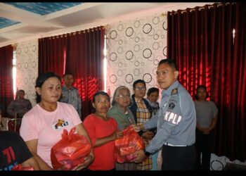 Lapas Narkotika Kelas IIA Pematangsiantar Bagi Bansos Kepada WBP.