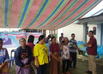 Masyarakat di 2 Desa Terima Bingkisan Dari Lapas Narkotika Pematangsiantar.