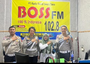 Melalui Radio, Sat Lantas Polres Pematangsiantar Sosialisasi Ops Keselamatan Toba 2025.