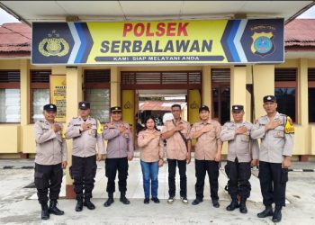 Polsek Serbalawan & PPL Kecamatan Dolok Batu Nanggar Jalin Koordinasi Dukung Program Ketahanan Pangan.