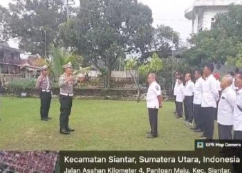 Ops Keselamatan Toba 2025: Kasat Lantas Polres Simalungun Edukasi Keselamatan Berlalu Lintas Kepada Pegawai UPTD PSDA.