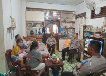 Ops Keselamatan Toba 2025, Kasat Lantas Polres Pematangsiantar Kunjungi Korban Laka Lantas.