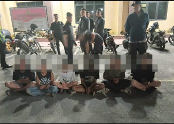 KYRD Hingga Subuh, Timsus Dayok Merah Polres Pematangsiantar Amankan Enam Remaja Diduga Hendak Tawuran & 1 Sepedamotor.