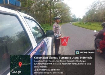 Sat Lantas Polres Simalungun Gelar Patroli Antisipasi Kejahatan Jalanan & Kecelakaan Lalu Lintas.