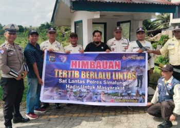 Sat Lantas Polres Simalungun Gelar Penyuluhan Keselamatan Lalu Lintas Untuk Satpam PT Bridgestone.