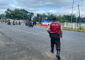 Pastikan Bulan Suci Ramadhan 1446 H Tahun 2025 Nyaman, Sat Samapta Polres Pematangsiantar Bubarkan Asmarah Subuh di Tanjung Pinggir.