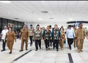 Wali Kota & Wakil Wali Kota Pematangsiantar Wesly Silalahi SH MKn & Herlina Tiba di Bandara Internasional Kualanamu Deliserdang.