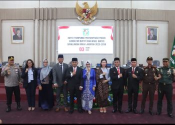 Kapolres Simalungun Hadiri Rapat Paripurna Penyampaian Pidato Sambutan Bupati & Wakil Bupati Simalungun Periode 2025 - 2030.