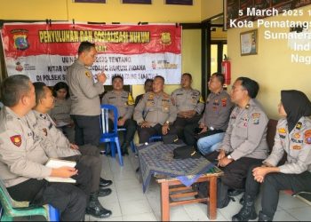Sosialisasikan Undang Undang (UU) No. 1 Tahun 2023 , Sikum Polres Pematangsiantar Kunjungi Polseķ Sianțar Marihat.