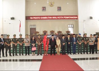 Kapolres Pematangsiantar Ikuti Rapat Paripurna Sertijab & Penyerahan Memori Jabatan Walikota.
