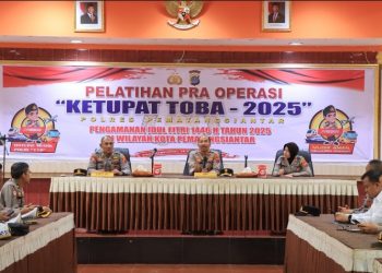 Polres Pematangsiantar Laksanakan Latpra Ops Terpusat Ketupat Toba - 2025.