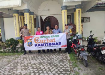 Lewat Minggu Kasih, Personil Polres Pematangsiantar Dialog Langsung Dengan Jemaat Gereja.