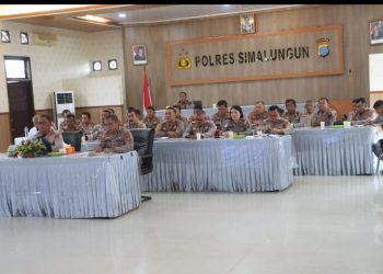 Kapolres Simalungun Ikuti Arahan Kapolda Sumut Terkait Persiapan Pengamanan May Day 2025.