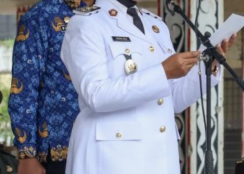 Wakil Wali Kota Pematangsiantar Herlina Menjadi inspektur Upacara Peringatan Harkitnas Ke - 117 Tahun 2025 Kota Pematangsiantar.