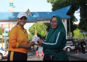 Kapolres Pematangdsiantar Hadiri Fun Walk Bersama IBI Kota Pematangsiantar.