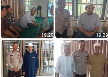 Sat Binmas Polres Pematangsiantar Sambang Kamtibmas di Mesjid Al Khoiriah.