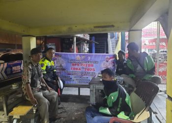 Operasi Patuh Toba 2025, Sat Lantas Polres Pematangsiantar Laksanakan Sosialisasi Malam Hari.
