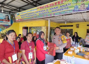 Polsek Siantar Utara Hadiri Pembukaan Pelatihan Menjahit di LPK Kasih.
