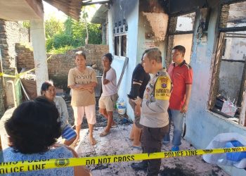 Kebakaran Rumah & Dapur di Jalan Mata Air Gang Dosroha, Polsek Sianțar Selatan Cek TKP.