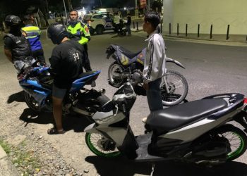 Polres Pematangsiantar Laksanakan KRYD Hingga Subuh, 7 Unit Sepedamotor Gunakan Knalpot Brong Diamankan.