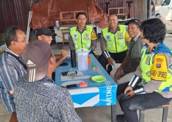 Dukung Kamseltibcarlantas Sat Lantas Polres Pematangsiantar Penling Penluh di Jalan Parapat.
