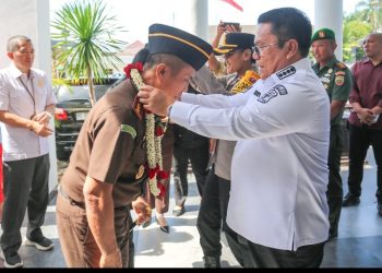 Wali Kota Pematangsiantar Wesly Silalahi, SH, MKn Sambut Kedatangan Kajari Pematangsiantar Yang Baru, Erwin Purba, SH.
