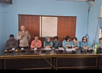 Sat Binmas Polres Pematangsiantar Patroli Rutin Sambang Kamtibmas di Kantor Camat Siantar Barat.