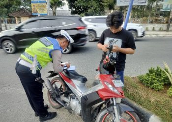 Operasi Patuh Toba 2025, Sat Lantas Polres Pematangsiantar Lakukan Penindakan Pelanggaran Kasakmata .