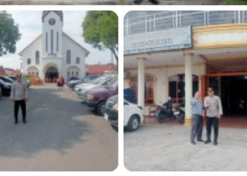 Amankan Ibadah Minggu di Gereja, Polsek Siantar Selatan Laksanakan Patroli.