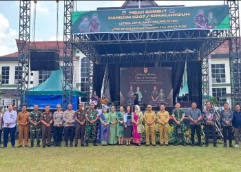 Kapolres Simalungun Perkuat Sinergi TNI-Polri Melalui Kehadiran Dalam Acara Lepas Sambut Dandim 0207/SML.
