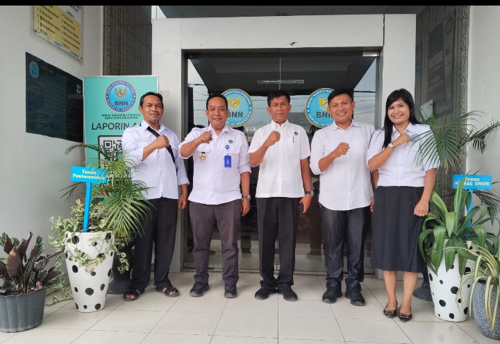 Jalin Koordinasi, Kasat Resnarkoba Polres Pematangsiantar Silatuhrami Dengan Kepala BNNK.