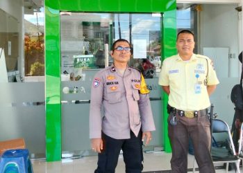 Polsek Siantar Marihat Sambangi Kantor Pegadaian UPC, Sampaikan Pesan Pesan Kamtibmas & Call Center 110.