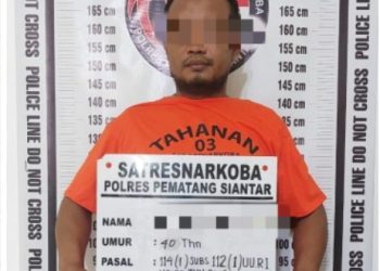 Pemilik Sabu 5,60 Gram Berhasil Diamankan Polres Pematangsiantar di Jalan Padang Sidempuan.