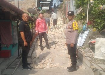 Polsek Siantar Utara Monitoring Kegiatan Pokmas Sampaikan Himbauan Kamtibmas.