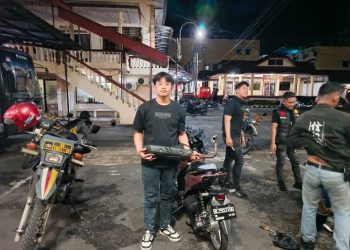 KRYD Hingga Subuh, Polres Pematangsiantar Tindak 8 Sepedamotor Knalpot Brong.